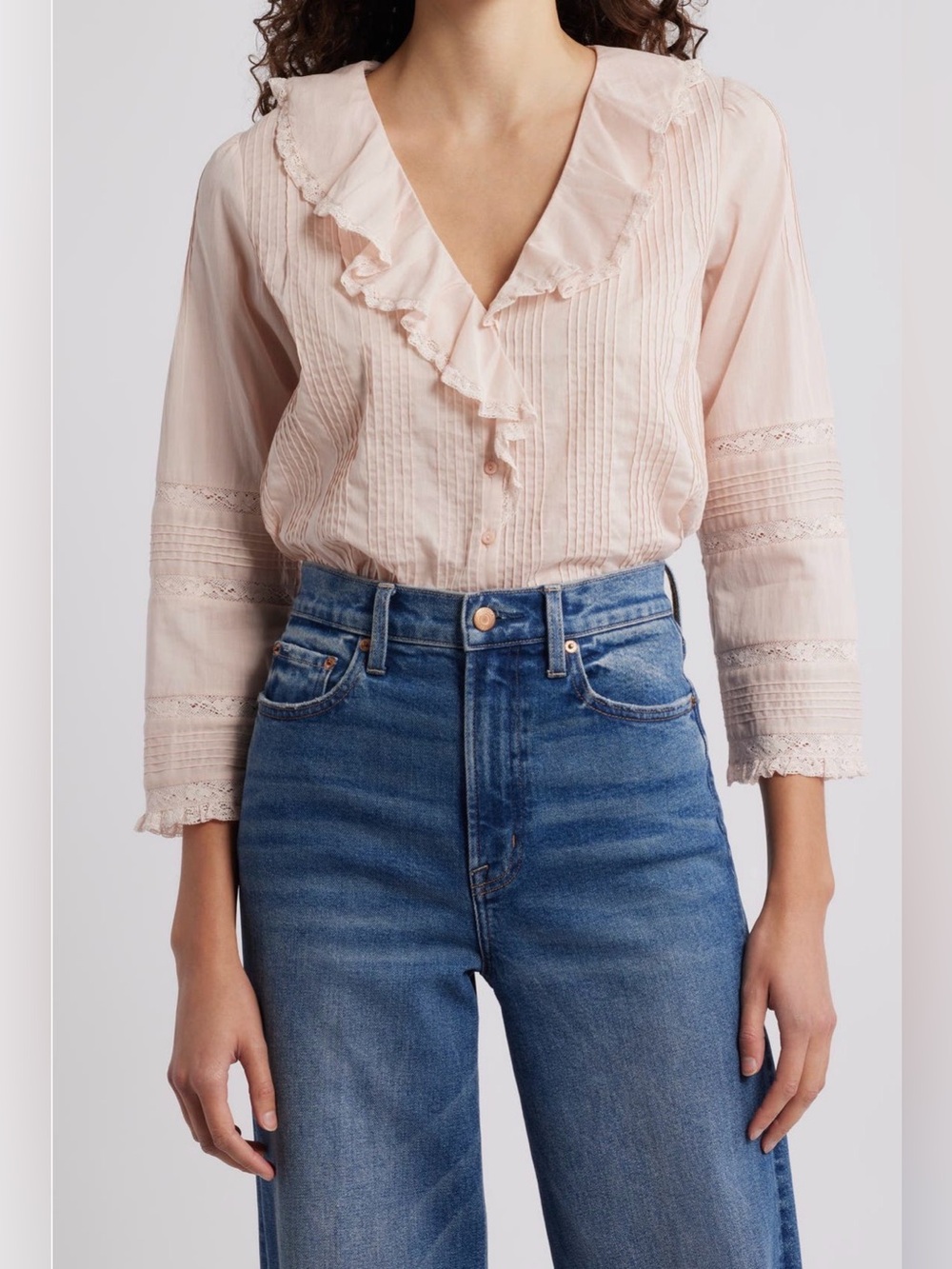 DÔEN Huguette Top in Blush | Size Small | NWT 100% Organic Cotton